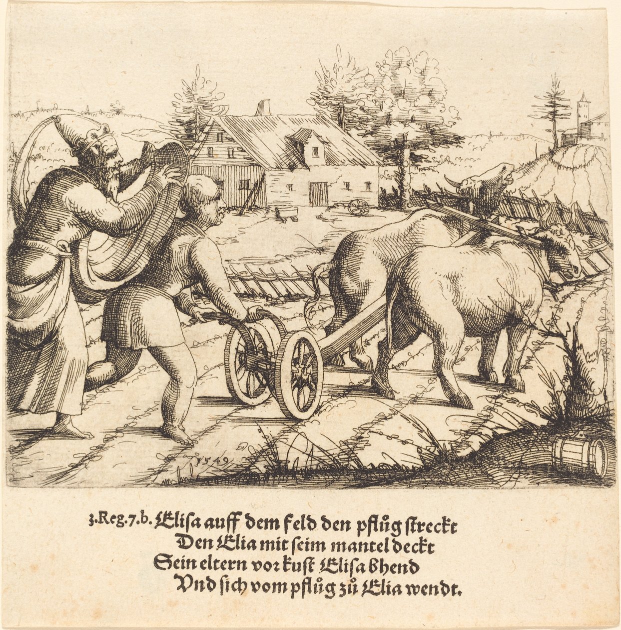 Elias salver Elisa af Augustin Hirschvogel