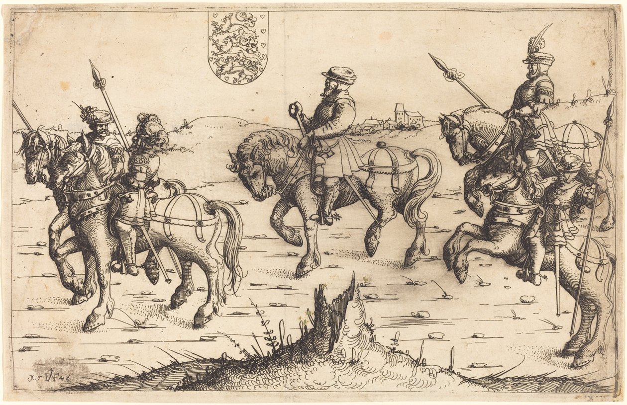 Herbersteins rejse til Danmark, 1546. af Augustin Hirschvogel