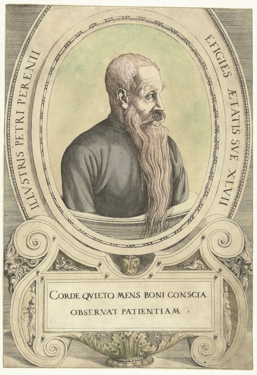 Der er et portræt af Peter Perényi af Augustin Hirschvogel