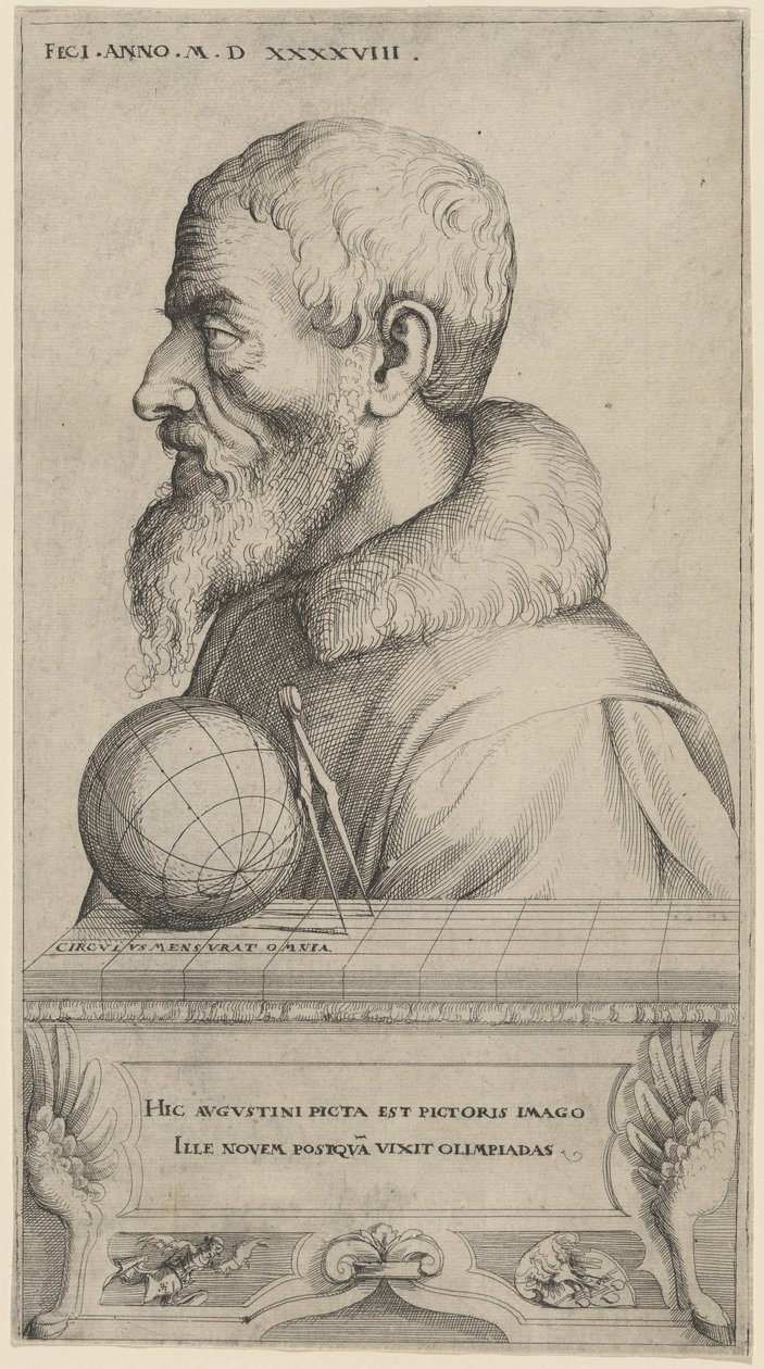 Selvportræt, 1548. af Augustin Hirschvogel