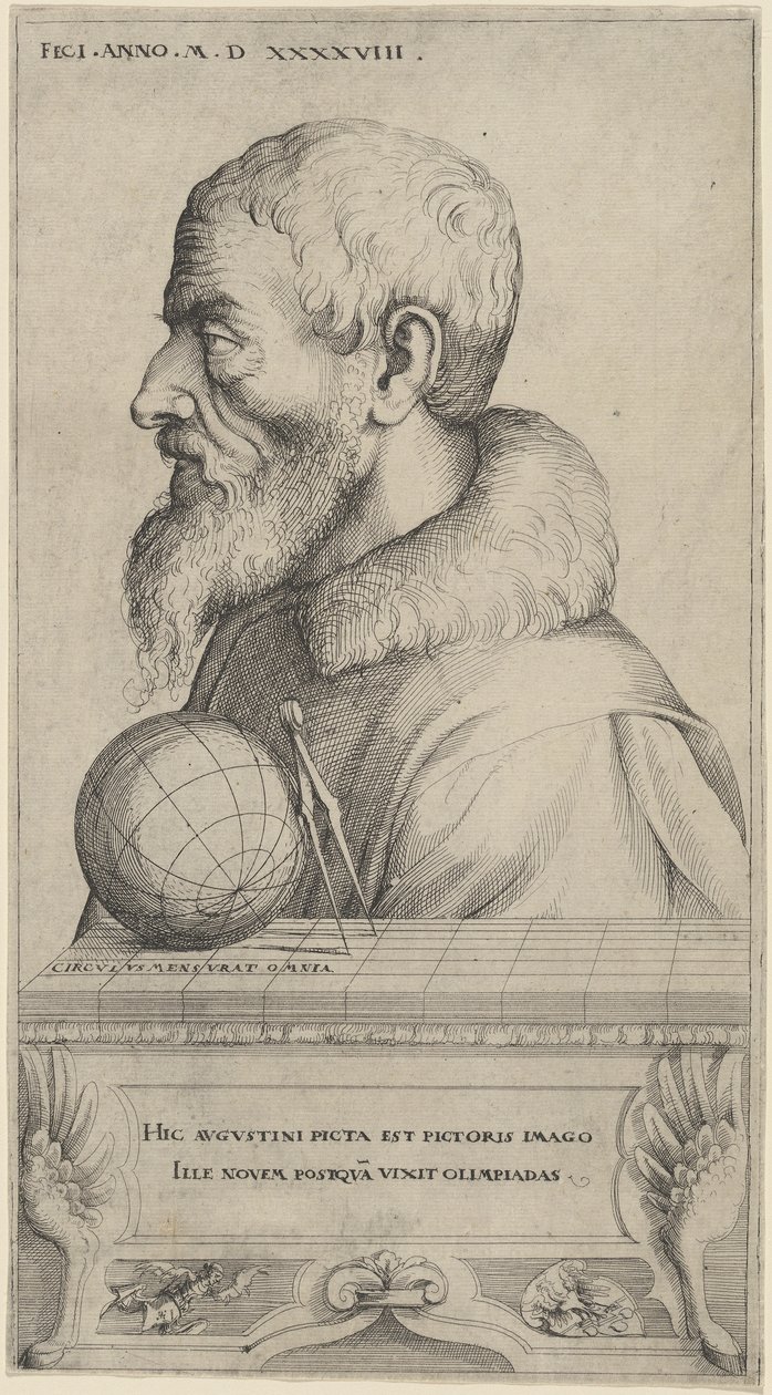 Selvportræt, 1548 af Augustin Hirschvogel