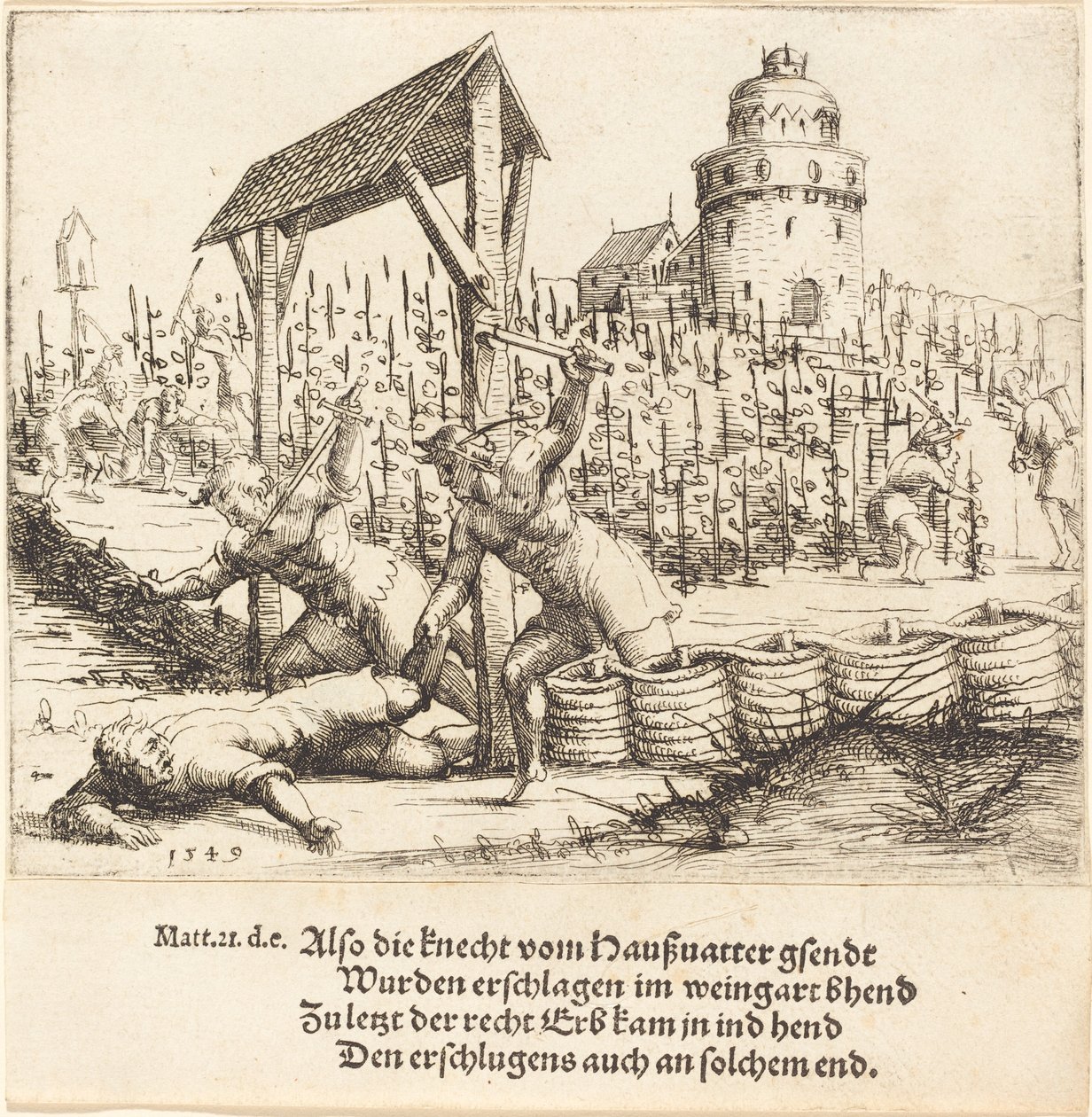 Lignelsen om de onde mænd af Augustin Hirschvogel