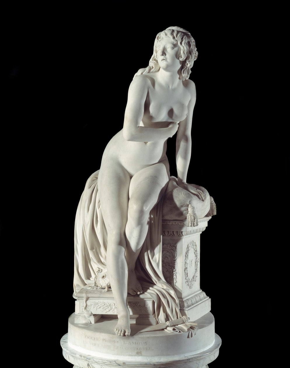 Forladt Psyche-skulptur af Augustin Pajou (1730-1809) 1791 Paris, Musée du Louvre af Augustin Pajou