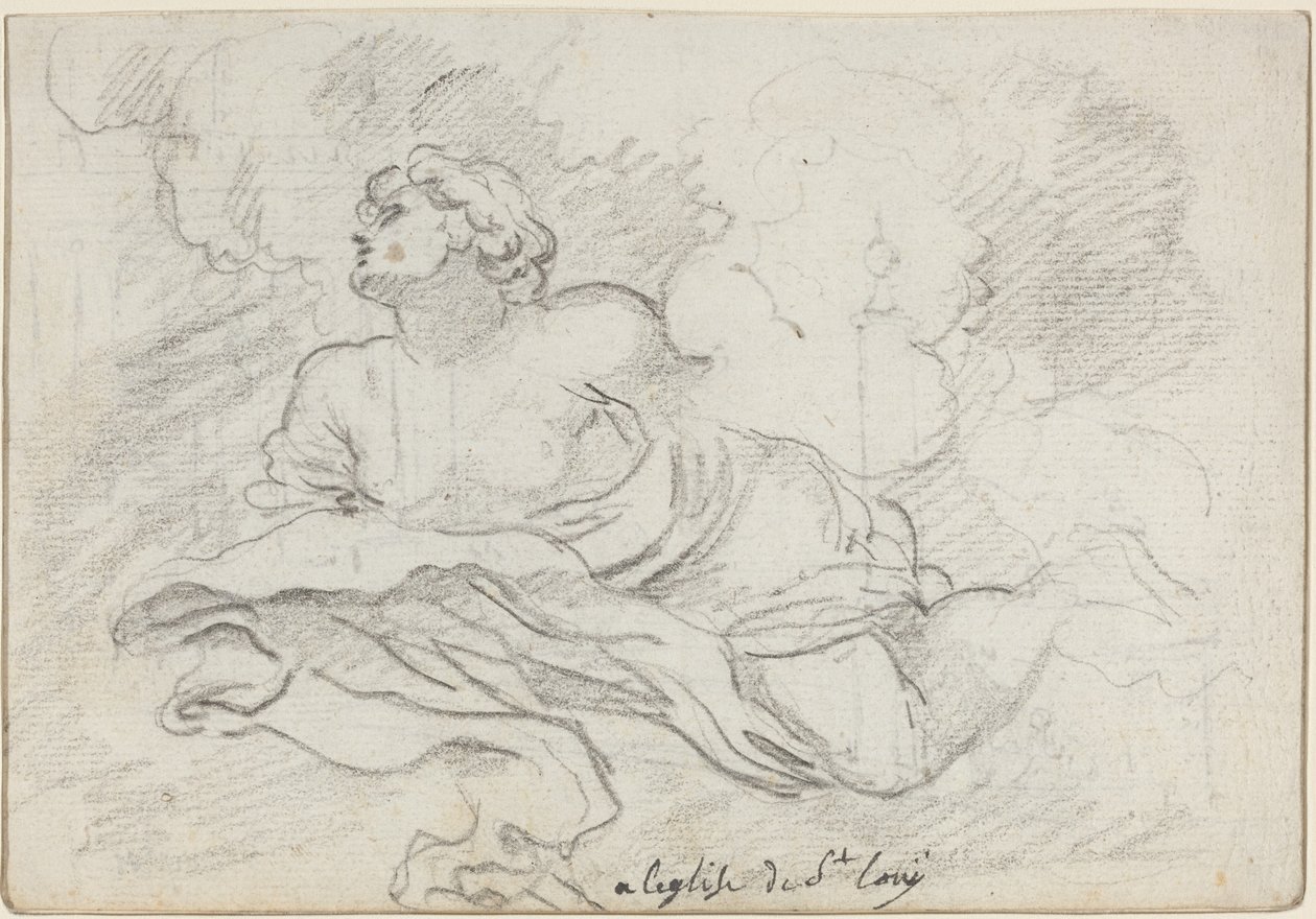Engel fra Mariæ Himmelfart [recto] af Augustin Pajou