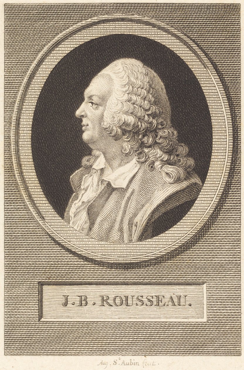 Jean Baptiste Rousseau af Augustin de Saint-Aubin