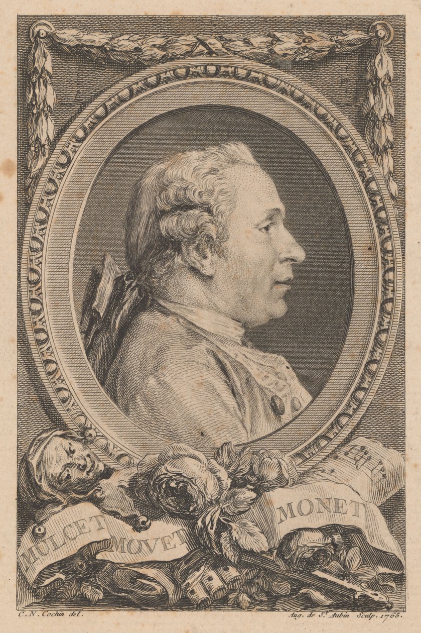 Jean Monnet af Augustin de Saint-Aubin