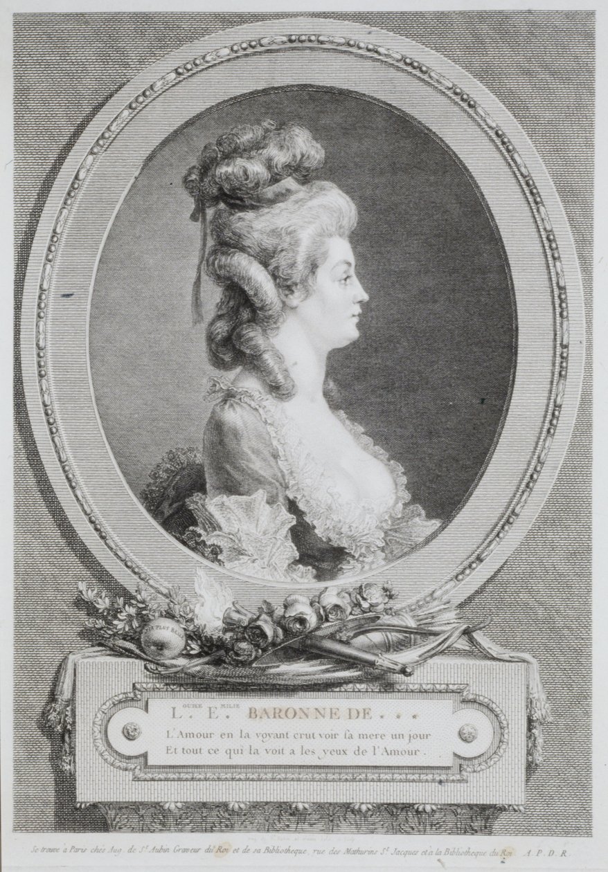 Louise Emilie: baronesse d’Andlau af Augustin de Saint-Aubin