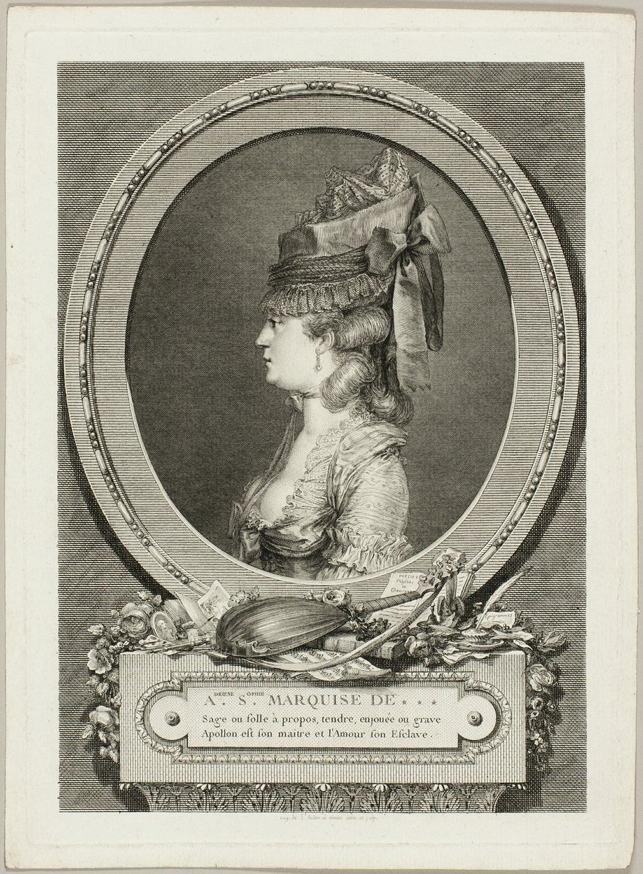 Adrienne-Sophie, markisinde af *** af Augustin de Saint Aubin