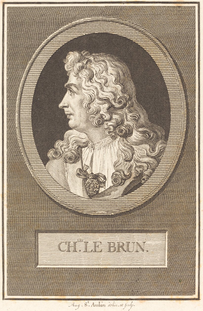 Charles LeBrun af Augustin de Saint Aubin