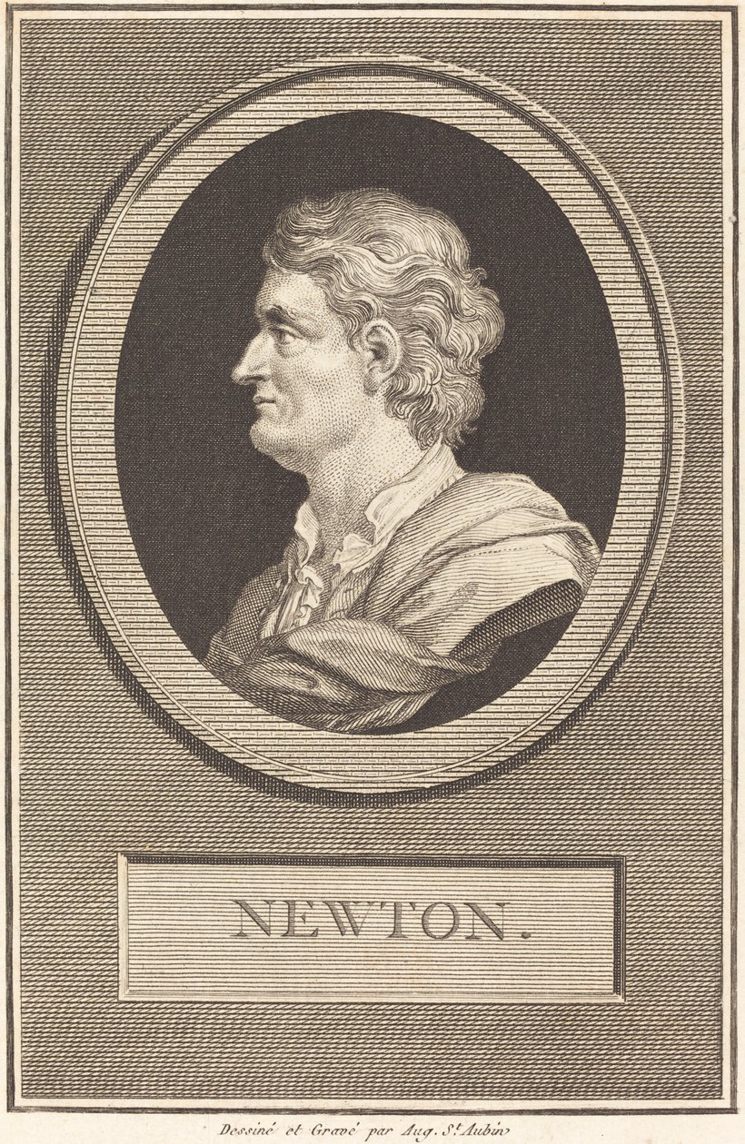Isaac Newton af Augustin de Saint Aubin