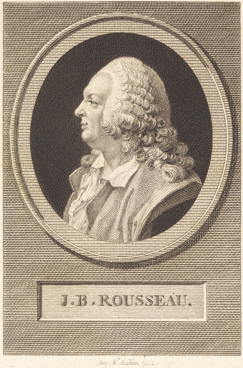 Jean Baptiste Rousseau af Augustin de Saint Aubin