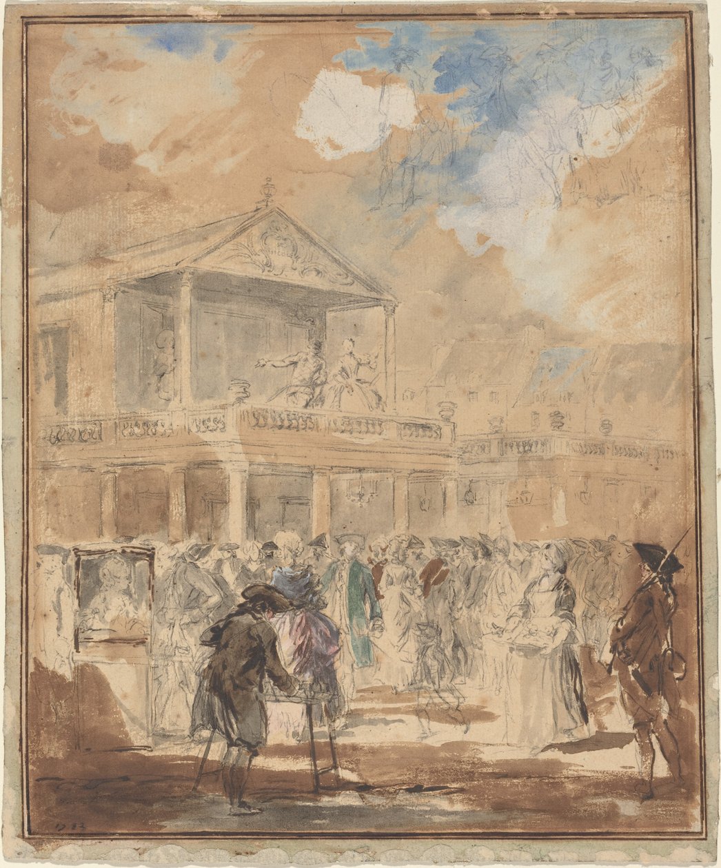Parade (et teateroptog i Paris) af Augustin de Saint Aubin