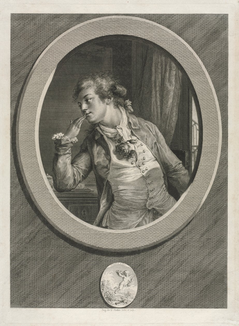 Du kan regne med mig, 1789. af Augustin de Saint Aubin