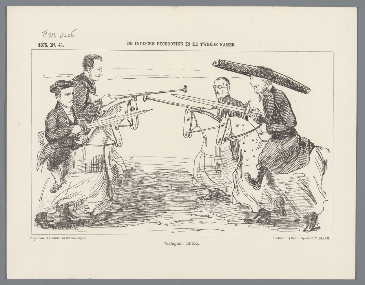 Utrecht Masquerade af 1851: Rederijkers i 1500 Rederijkerne. 1500 (titel på objekt) Den nationale historie. fra de ældste tider til slutningen af ​​1600-tallet, i otte scener, præsenteret i dragt af H.H. Studerende fra Utrecht-skolen af Augustinus Jacobus Bernardus Wouters
