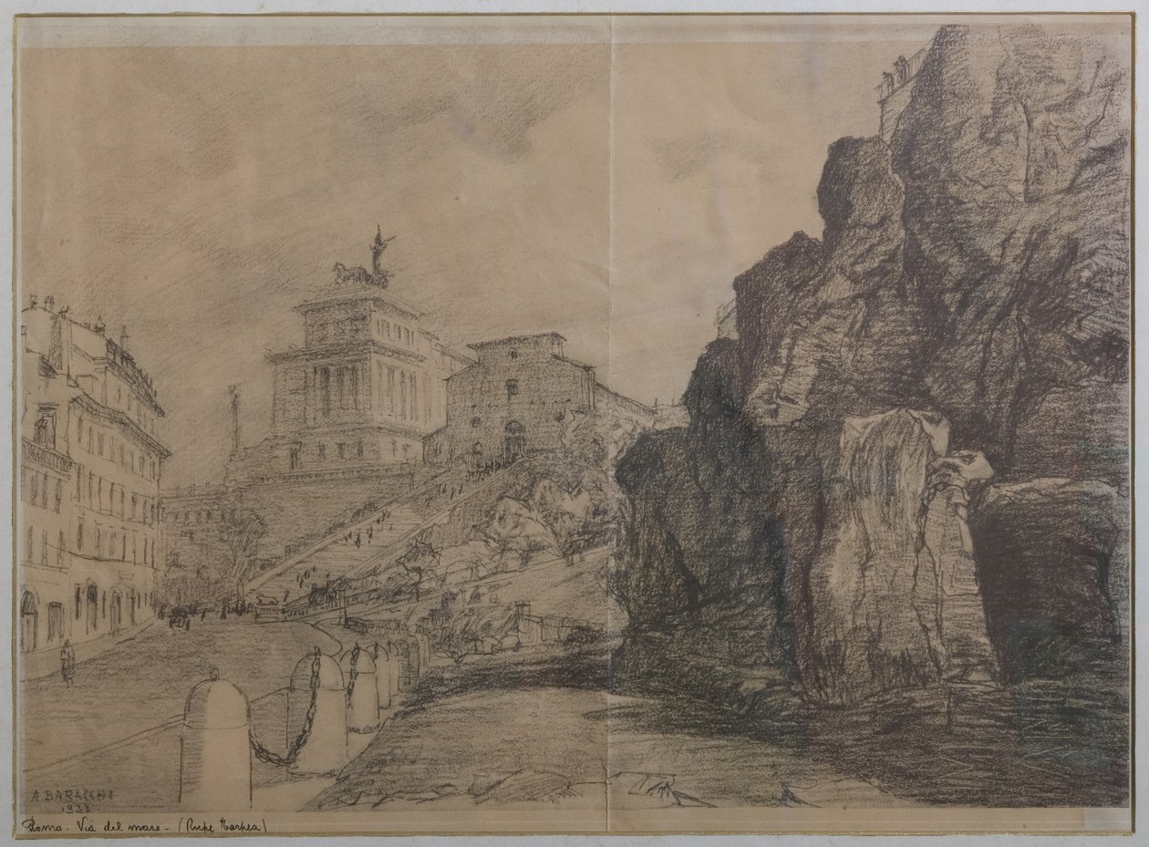 Roms landskab af Augusto Baracchi