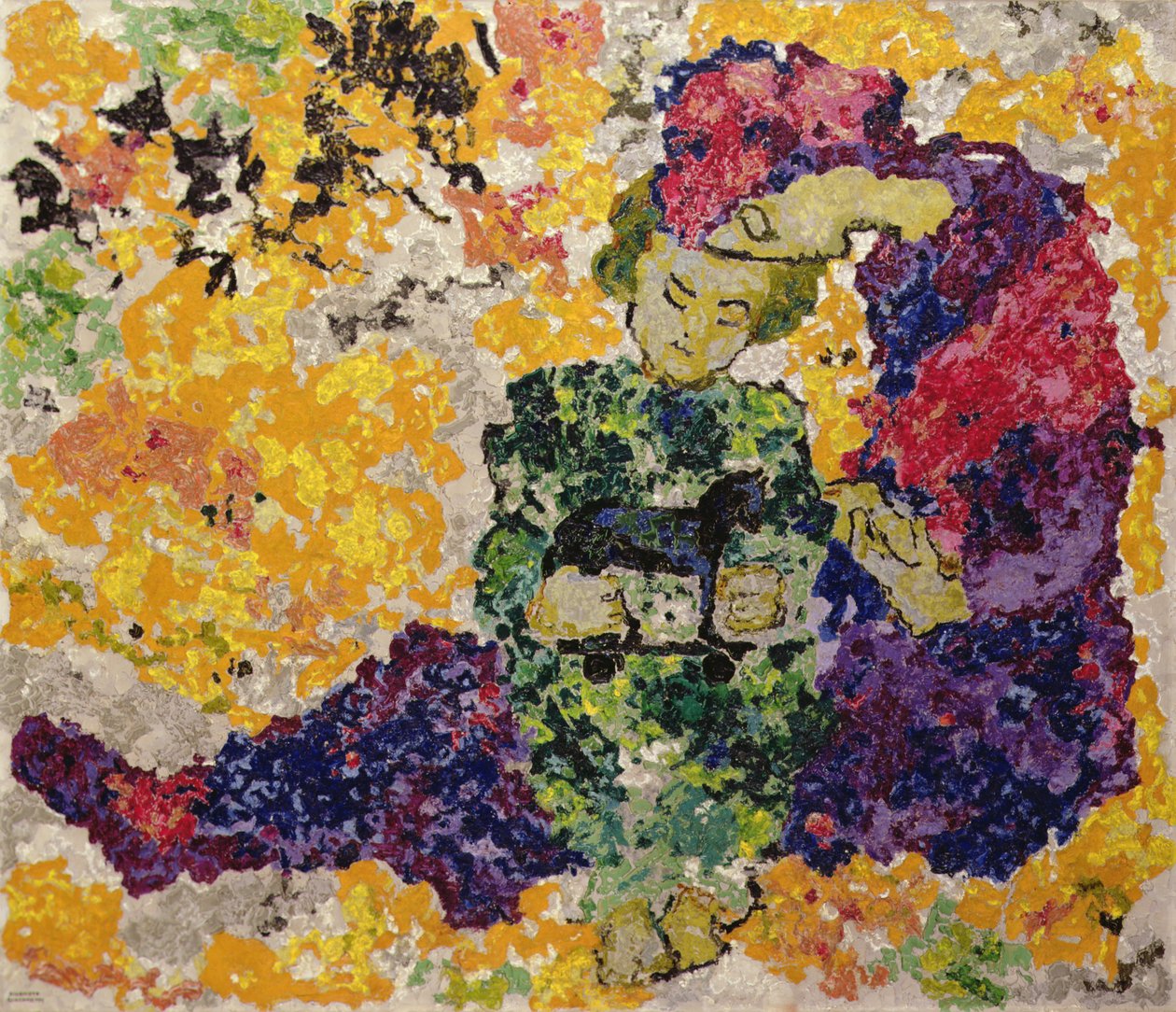 Maria med drengen Jesus af Augusto Giacometti
