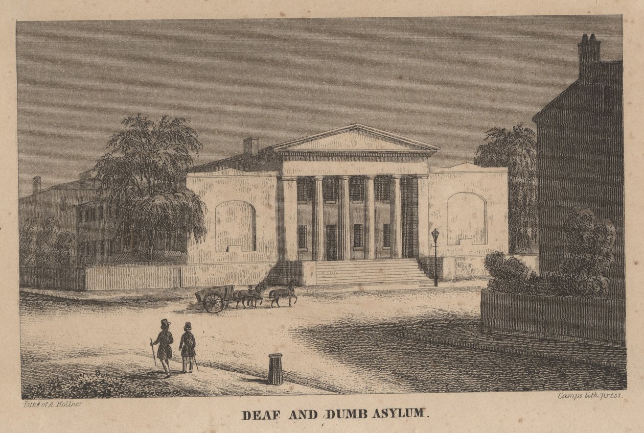 Deaf and Dumb Asylum, Philadelphia, Pennsylvania, ca. 1847 af Augustus Kollner