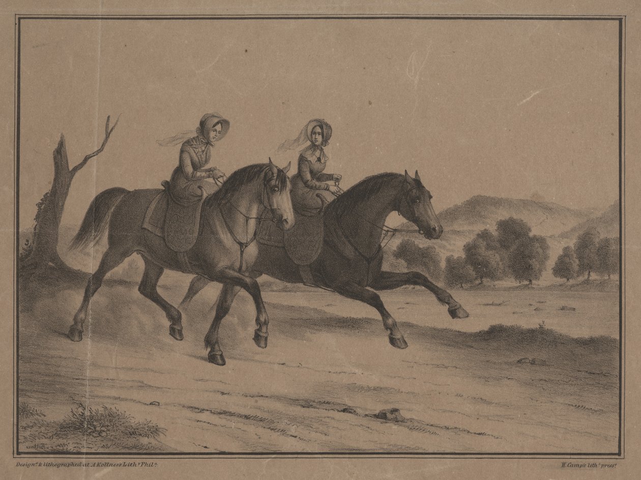 Søndag på landet, 1850 af Augustus Kollner
