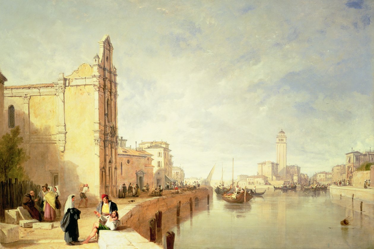 Udsigt over Murano af Augustus Wall Callcott