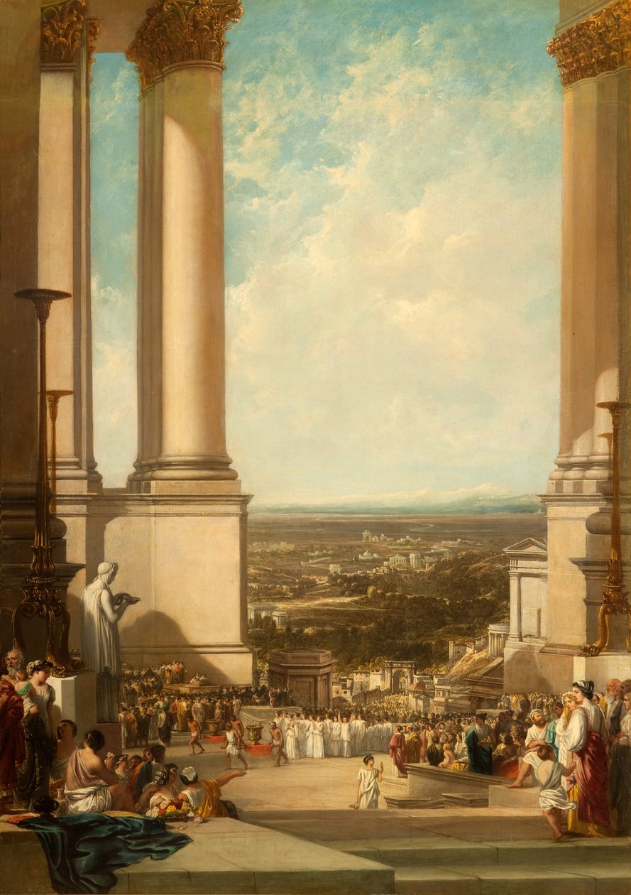Aesculapius-templet, 1837 af Augustus Wall Callcott