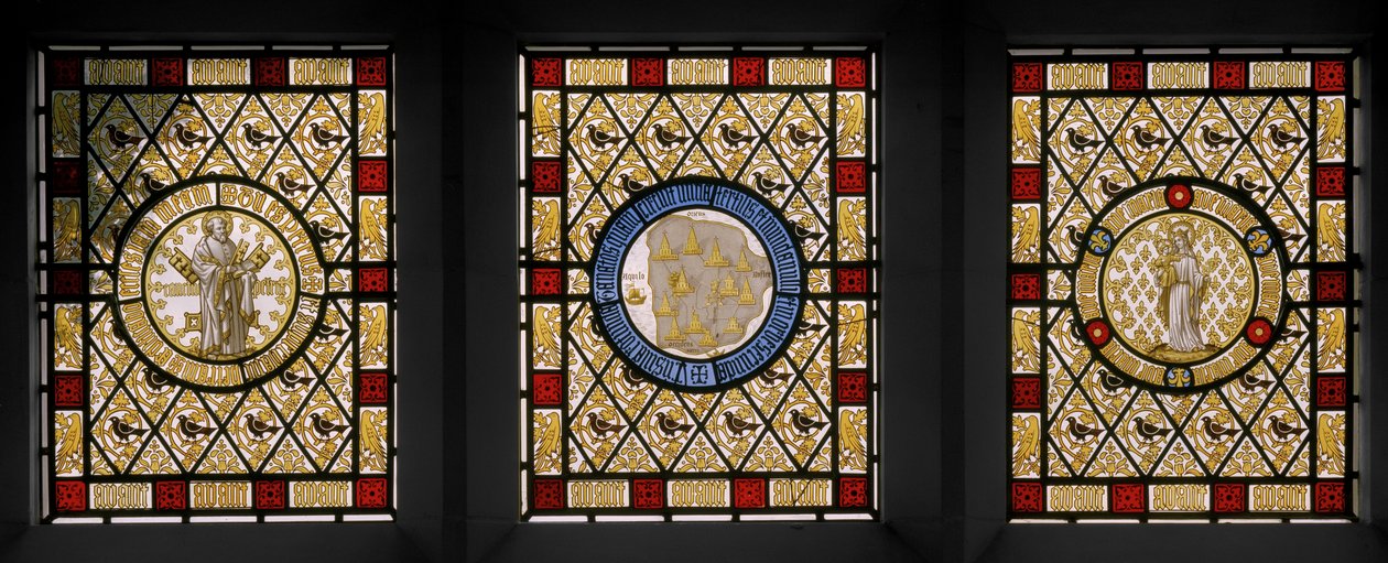 Stuevinduer med nederlandske rundeller, ca. 1844 af Augustus Welby Northmore Pugin