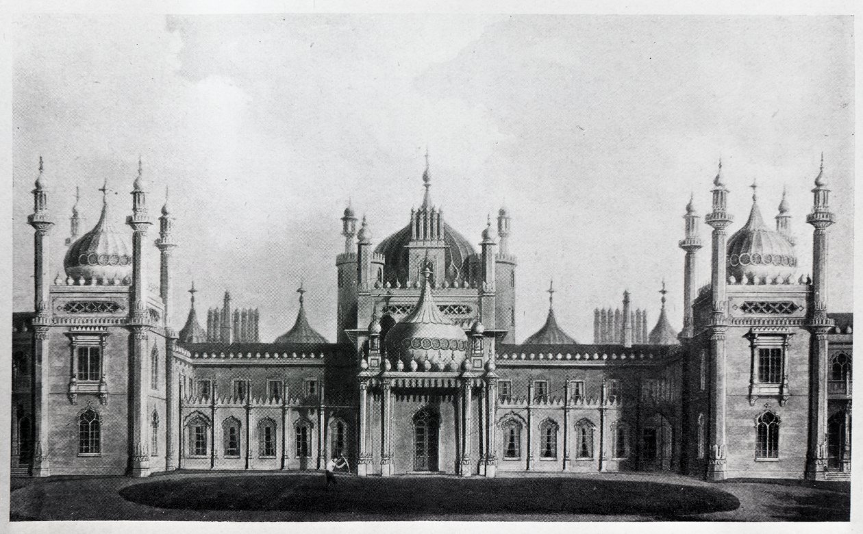 Vestfronten af Brighton Pavilion af Augustus Welby Northmore Pugin