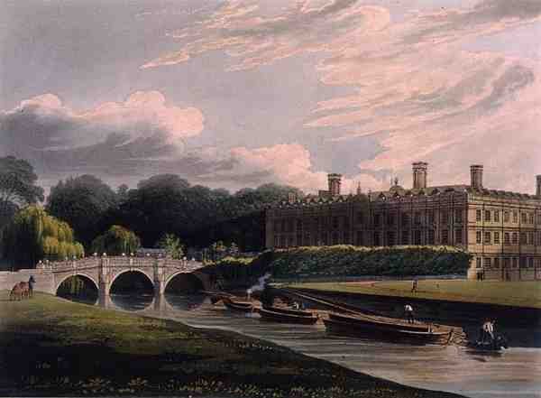 Yderside af Clare Hall, Cambridge, fra 