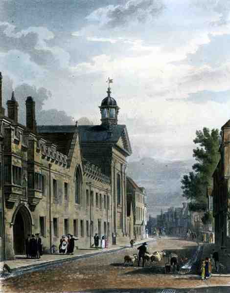 Yderside af Pembroke College, Cambridge, fra 