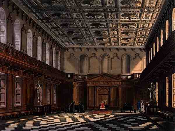 Interiør af Senatets Hus, Cambridge fra 