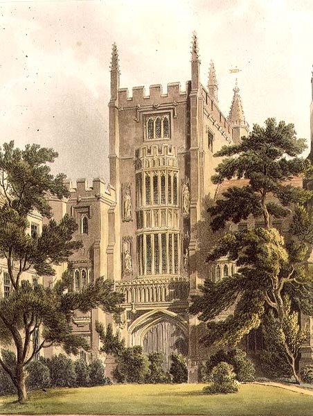 The Old Gate ved Magdalen College, illustration fra 