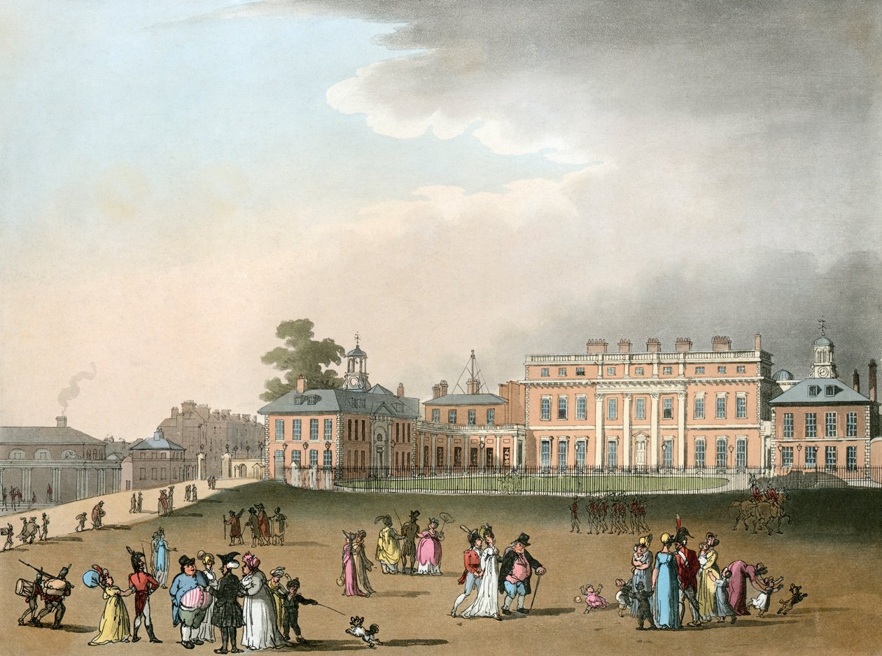Buckingham Palace, London, 1809 af Augustus Charles Pugin