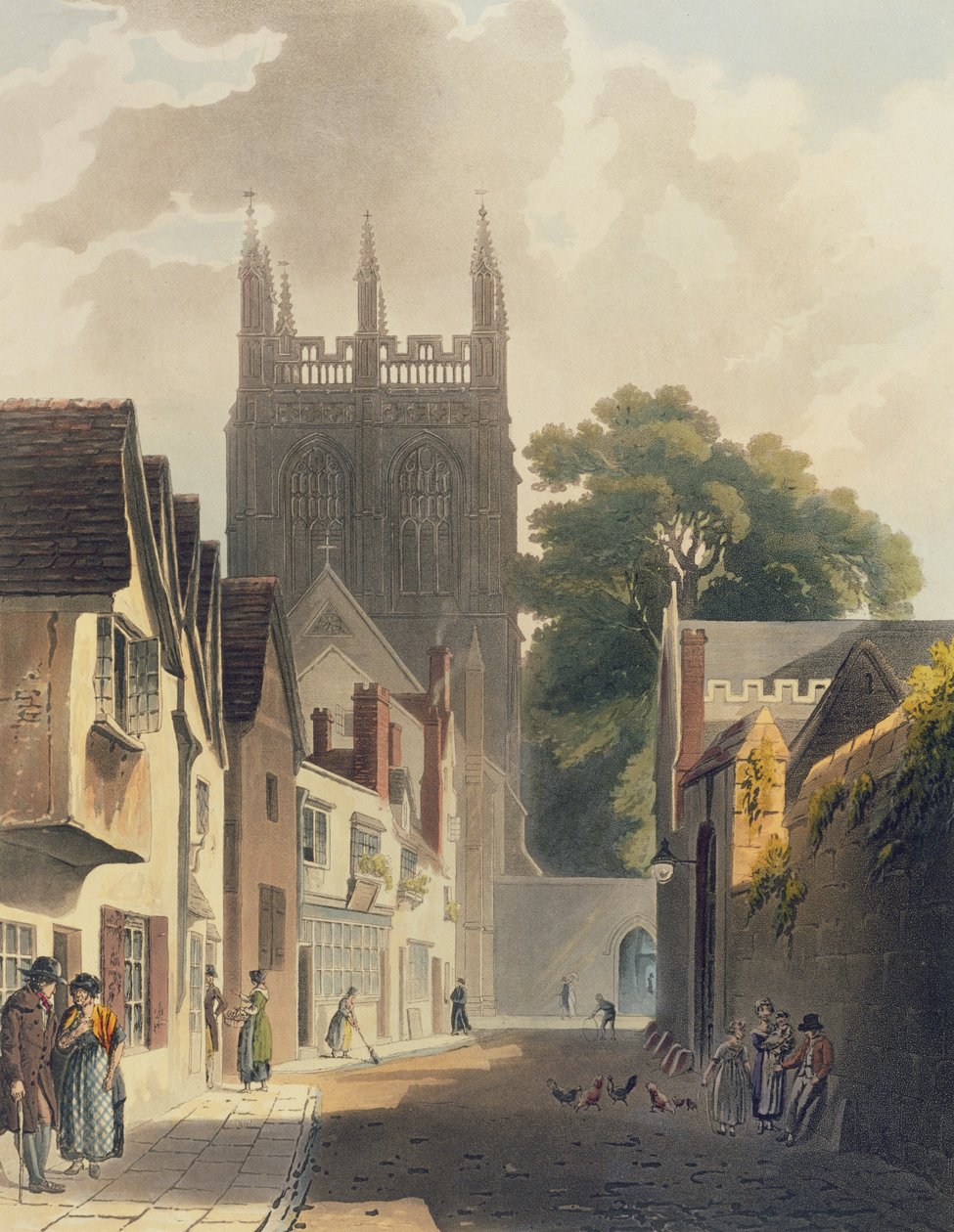 Magpie Lane, Oxford, illustration fra 