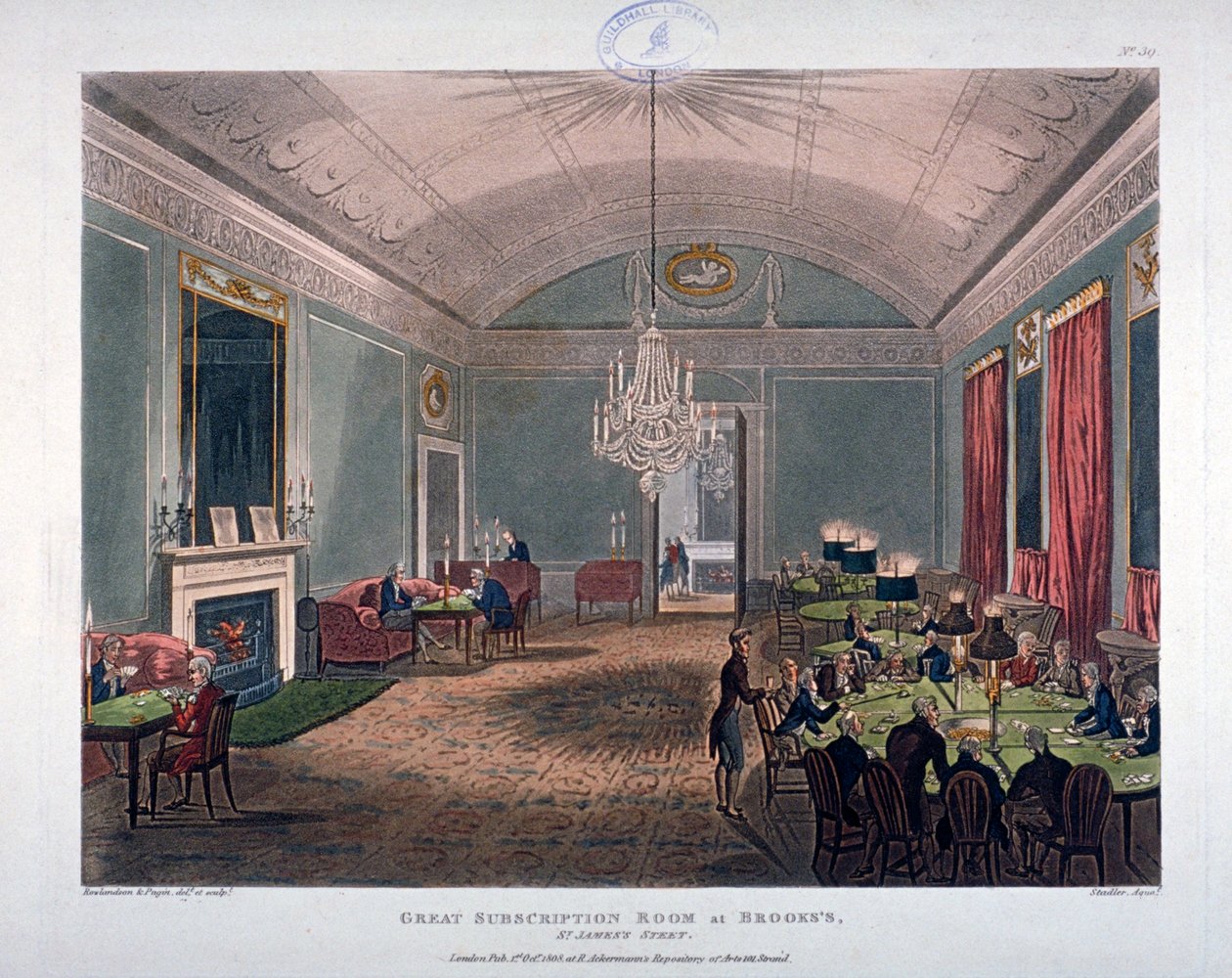 The Great Subscription Room, interiør af Brooks