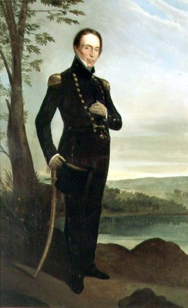 Portræt af kaptajn John Piper (1773-1851), ca.1826 af Augustus Earle