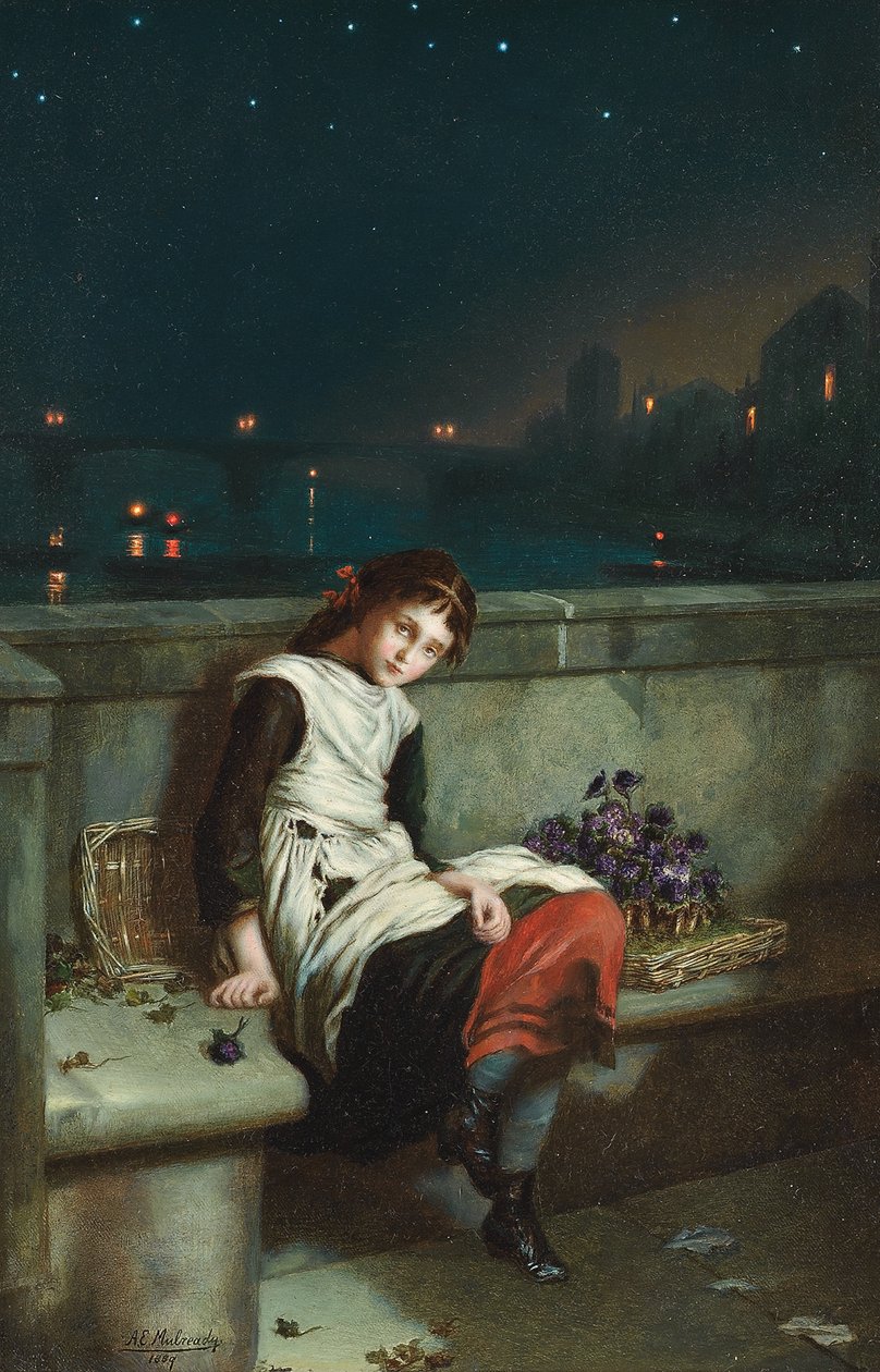 Fra morgen til nat, 1889 af Augustus Edward Mulready