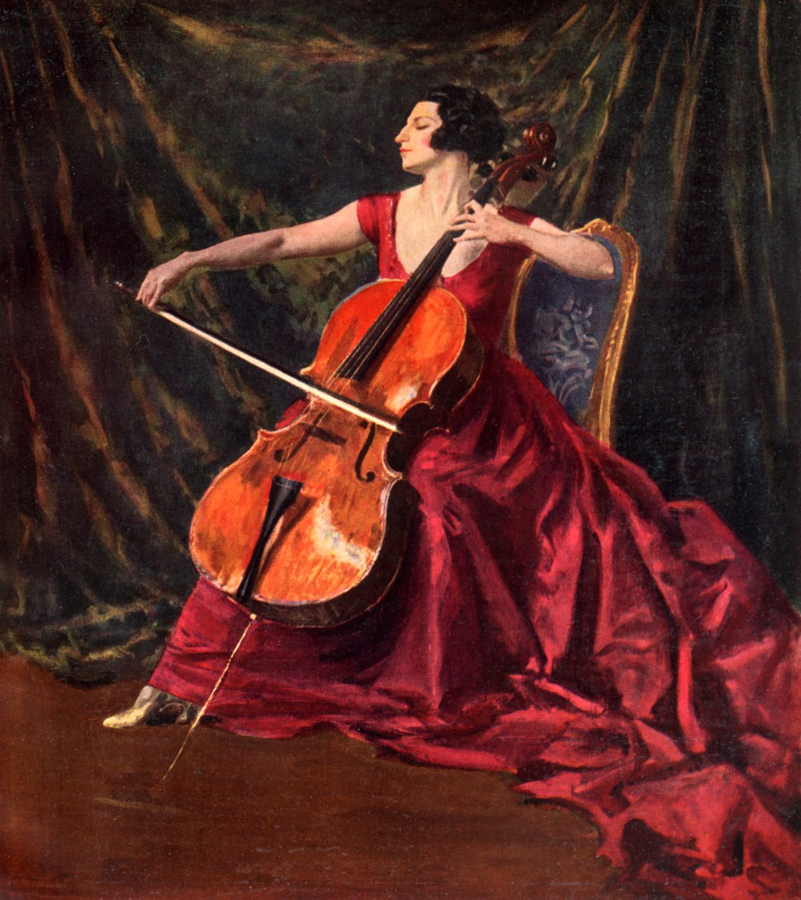 Madame Suggia, 1920-1923, 1933 af Augustus John