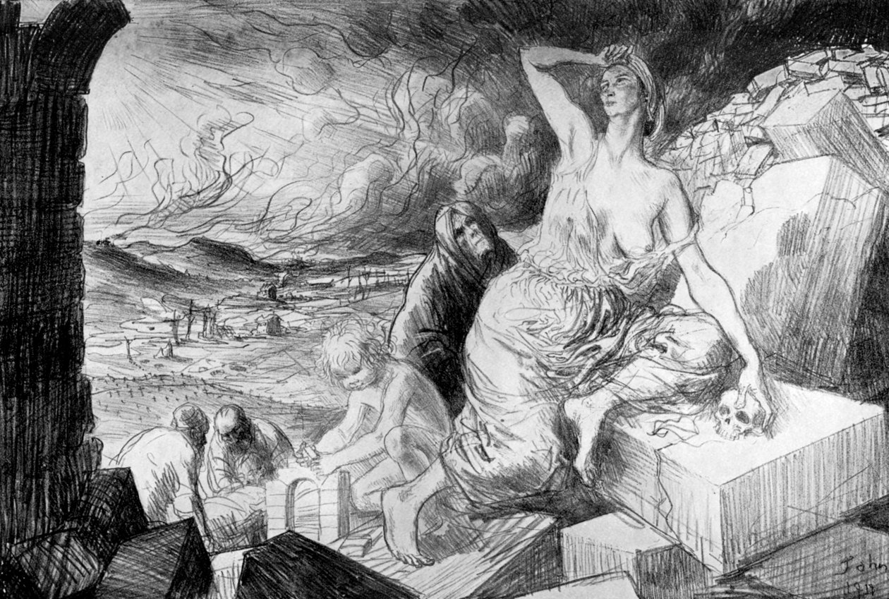 Daggryet, 1917, c1920 af Augustus John