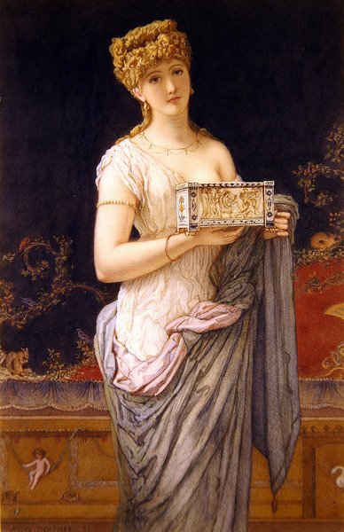 Pompeiansk pige af Augustus Jules Bouvier