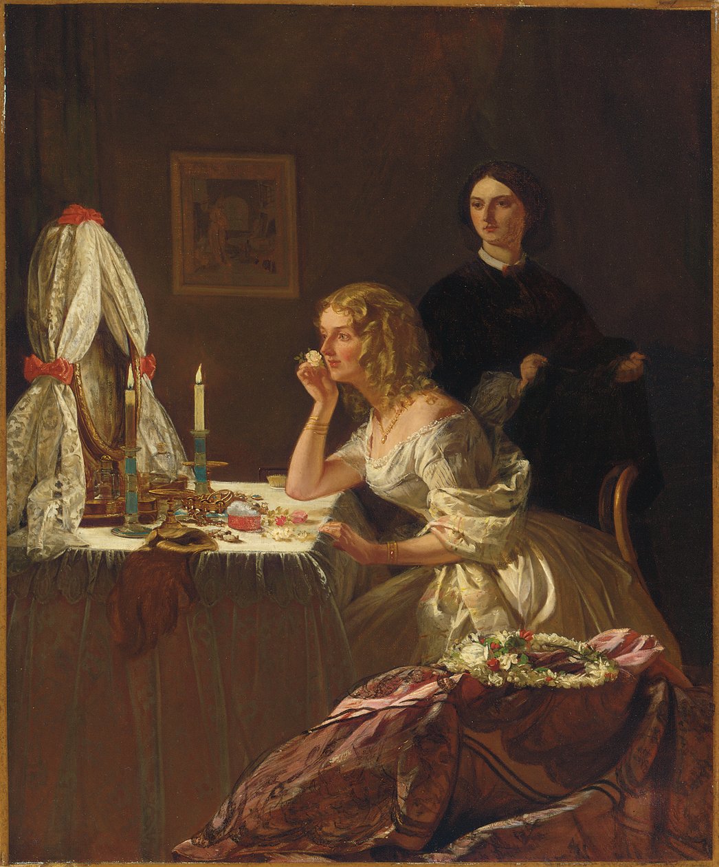 En ung dame ved sit toilet af Augustus Leopold Egg