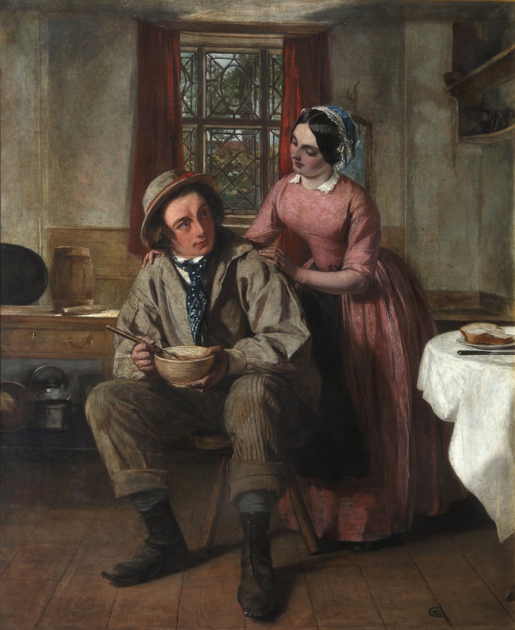 Charles Dickens i karakteren af Sir Charles Coldstream, ca. 1850 af Augustus Leopold Egg