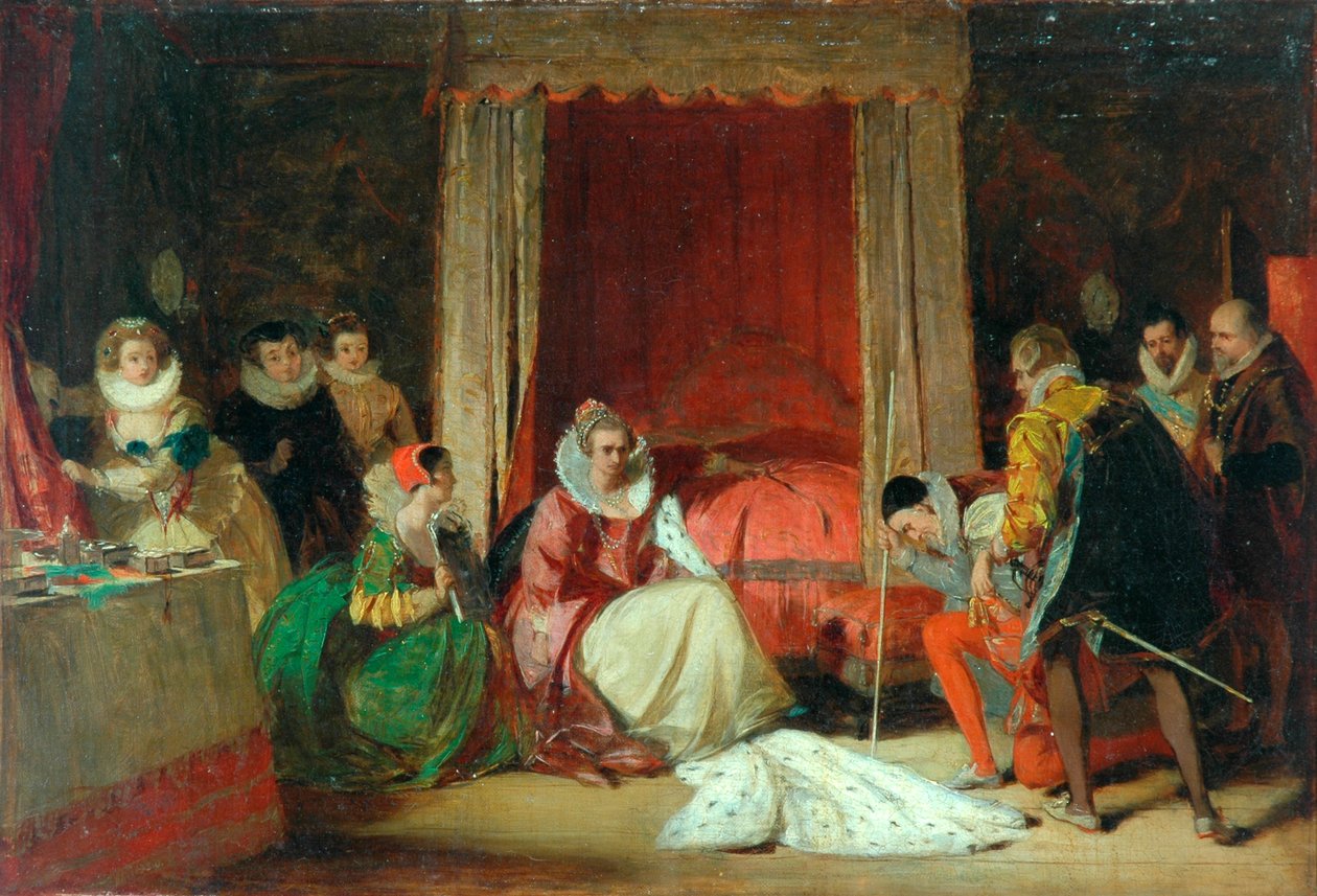 Dronning Elizabeth i raseri af Augustus Leopold Egg