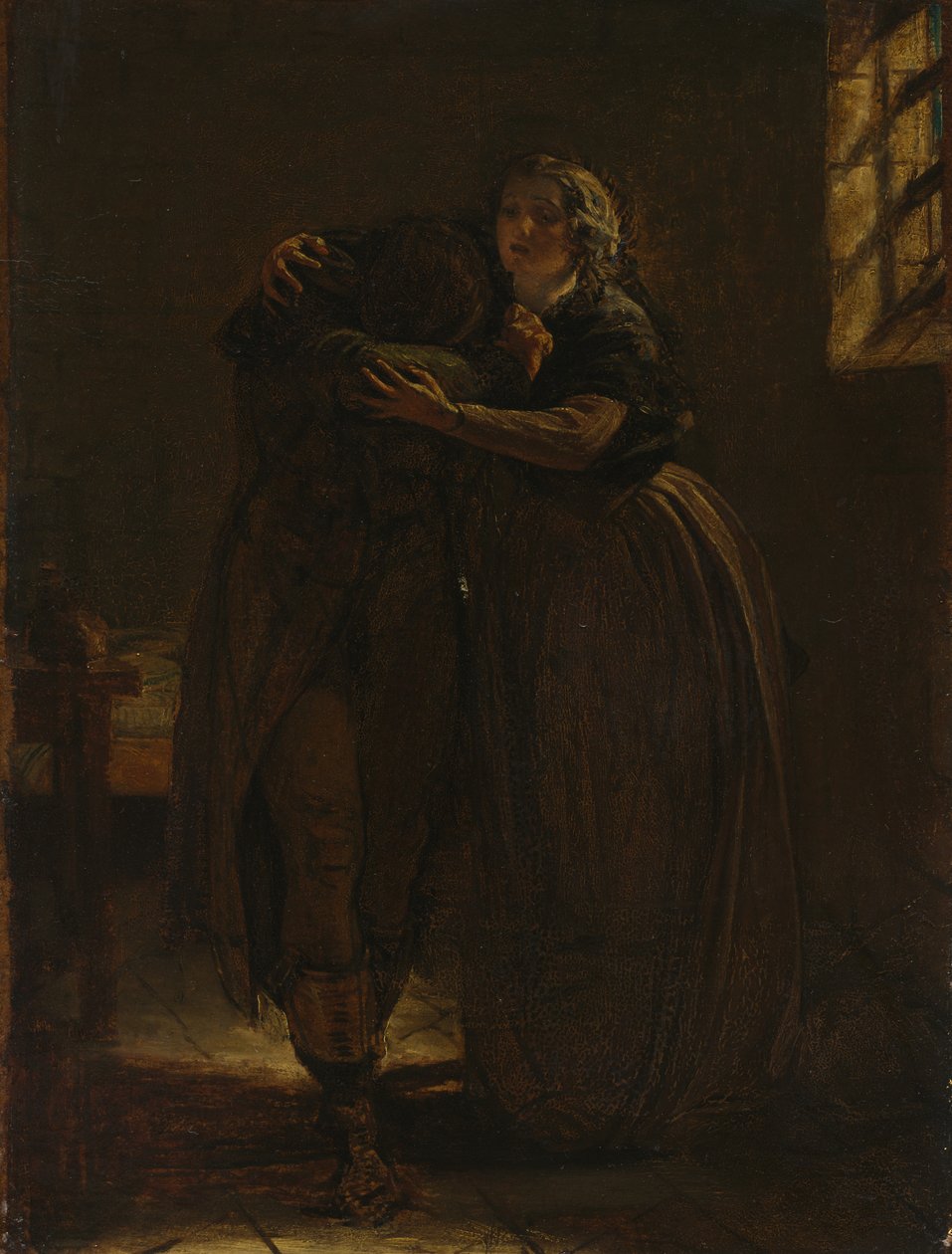 Studie til "Kom hvil i denne barm min egen ramte kære" af Augustus Leopold Egg