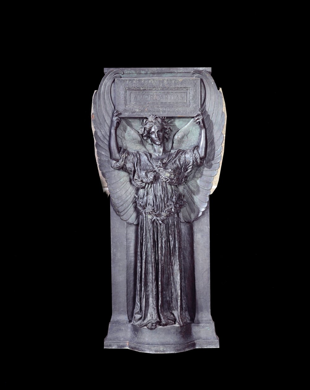 Amor caritas Højrelief i bronze af Augustus Saint Gaudens (Saint-Gaudens) (1848-1907) af Augustus Saint Gaudens
