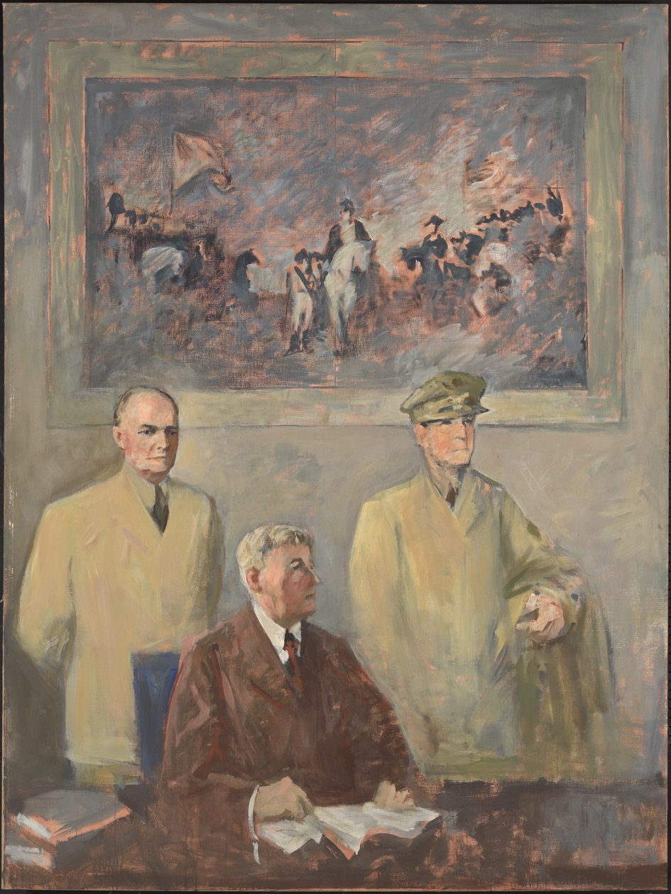 Overkommandoen - Venstre Panel, 1947-1949. af Augustus Vincent Tack