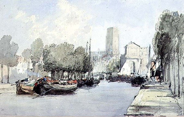 Dordrecht (tegning) af Augustus Wall Callcott