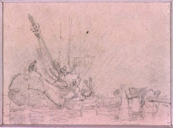 Undersøgelser af komposition (tegning) af Augustus Wall Callcott