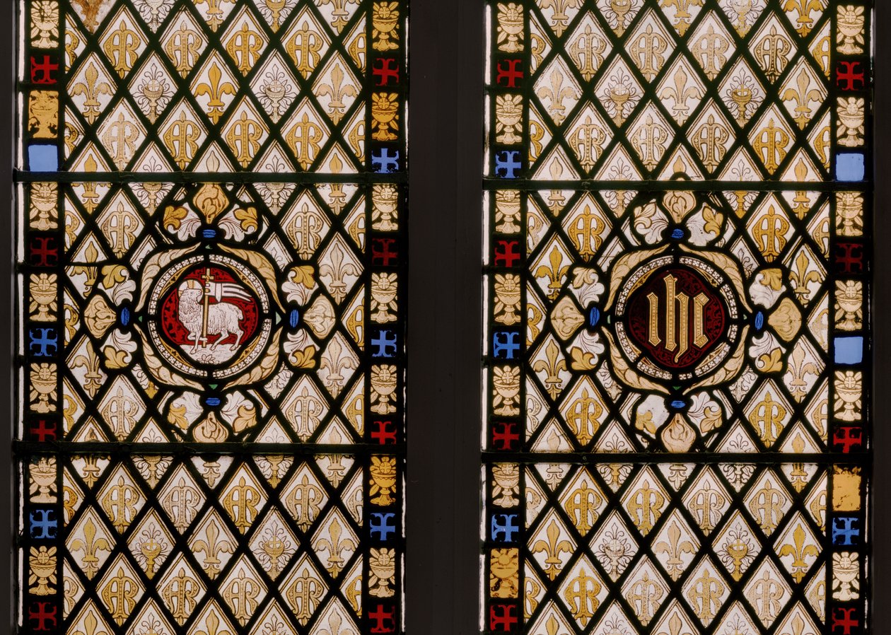Apsisvindue, detalje, 1841-42 (glasmaleri) af Augustus Welby Northmore Pugin