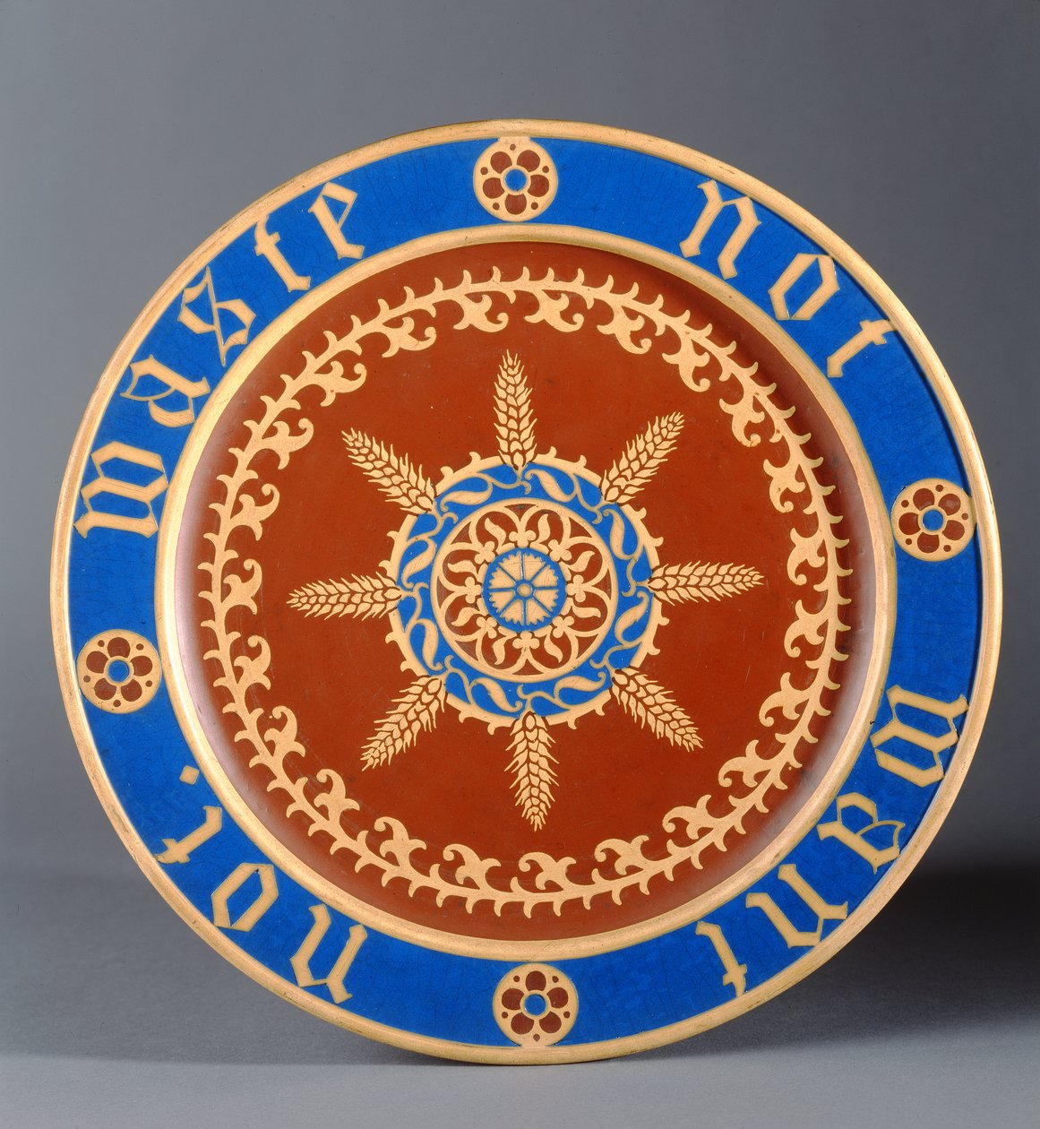 Brødtallerken, fremstillet af Minton and Company, ca. 1849 (keramik) af Augustus Welby Northmore Pugin
