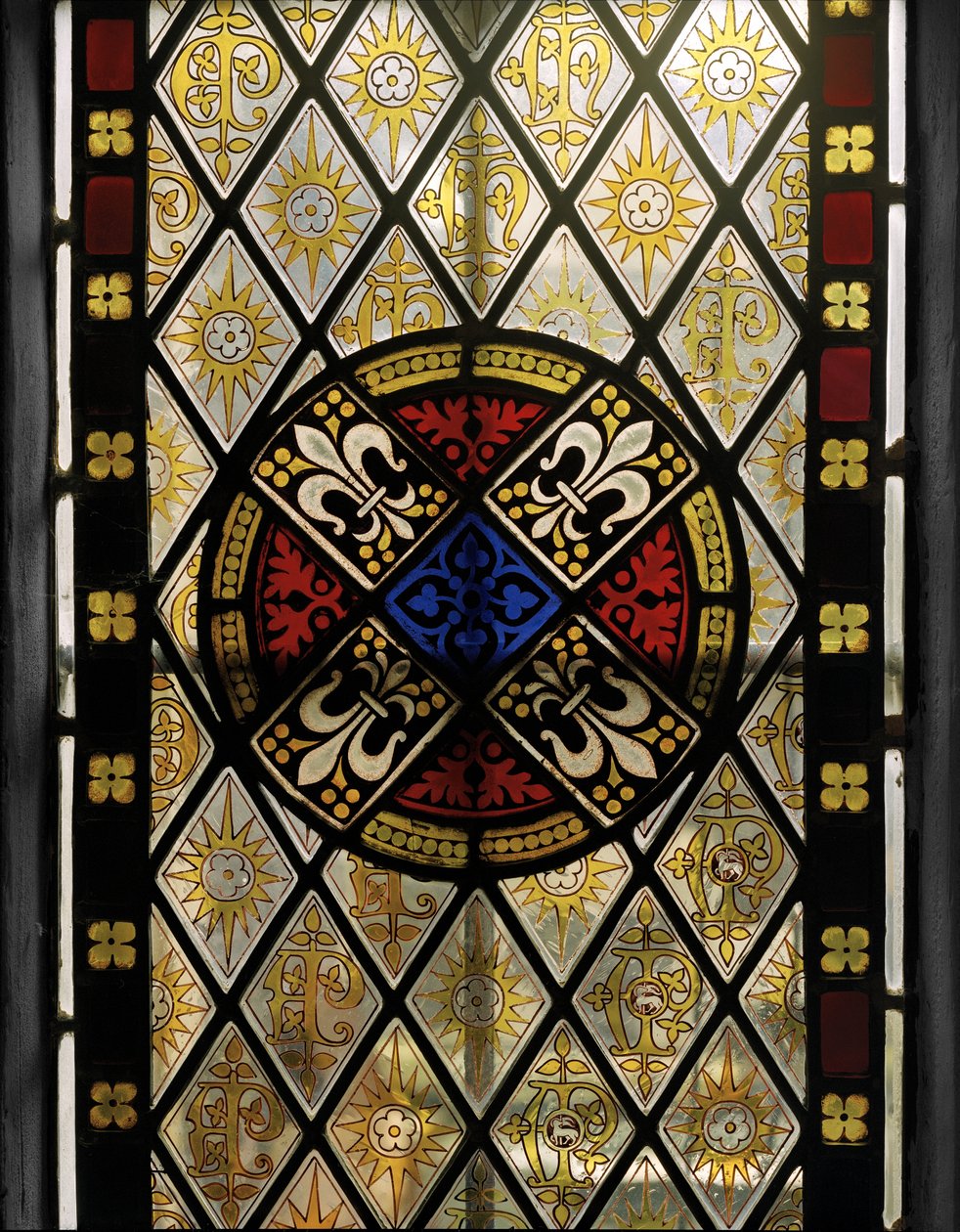 Klostervindue, detalje, 1846 (farvet glas) af Augustus Welby Northmore Pugin