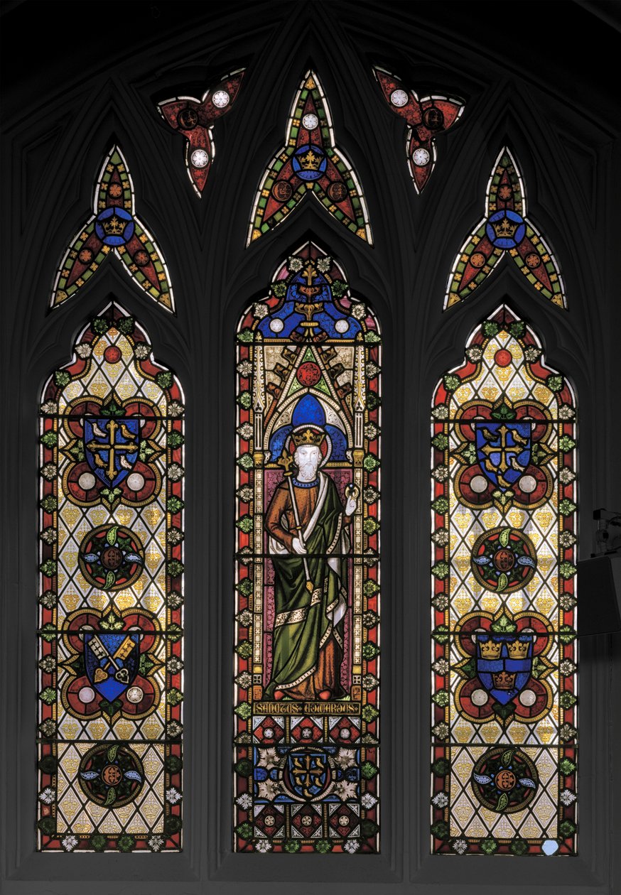 Edward the Confessor, 1846 (farvet glas) af Augustus Welby Northmore Pugin